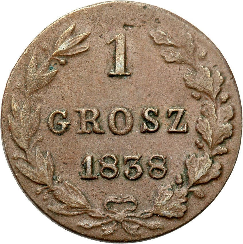 Polska XlX w. / Rosja. Grosz 1838 MW, Warszawa